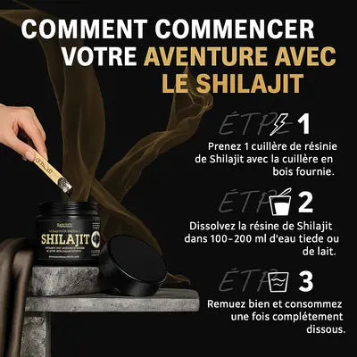 Shilajit Pur de l’Himalaya 50 G – Énergie & Vitalité Naturelles
