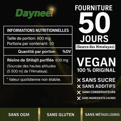 Shilajit Pur de l’Himalaya 50 G – Énergie & Vitalité Naturelles