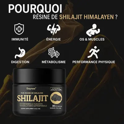 Shilajit Pur de l’Himalaya 50 G – Énergie & Vitalité Naturelles