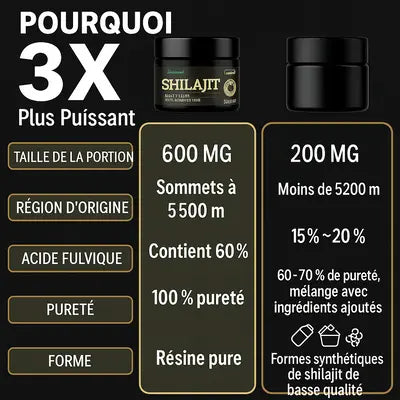 Shilajit Pur de l’Himalaya 50 G – Énergie & Vitalité Naturelles
